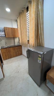 Kitchen Image of 450 Sq.ft 1 RK Apartment / Flat for rent in Scheme No 114 Indore for Rs. 14000