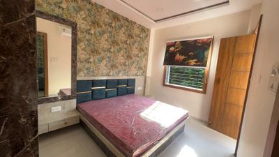 Bedroom Image of 400 Sq.ft 1 BHK Apartment / Flat for rent in Earthshastra Nariman Point, Mahalakshmi Nagar Indore for Rs. 21000