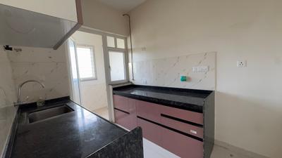 Kitchen Image of 1003 Sq.ft 2 BHK Apartment / Flat for sale in Goel Ganga Legend B2, Bavdhan Pune for Rs. 10900000