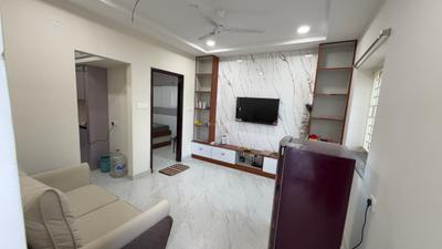 Living Room Image of 950 Sq.ft 1 BHK Apartment / Flat for rent in Gachibowli Hyderabad for Rs. 30000