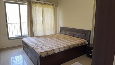 Bedroom Image of 1850 Sq.ft 3 BHK Apartment / Flat for rent in Adani The Meadows, Shantigram Ahmedabad for Rs. 44000