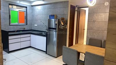 Kitchen Image of 650 Sq.ft 2 BHK Apartment / Flat for rent in Santvan Skyon, Palanpur Surat for Rs. 27000