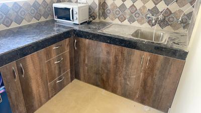 Kitchen Image of 845 Sq.ft 2 BHK Builder Floor for rent in Signature Global Park 2 And 3, Sector 36 Sohna for Rs. 25000