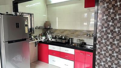 Kitchen Image of 450 Sq.ft 1 BHK Apartment / Flat for sale in Kalwa Thane for Rs. 5500000