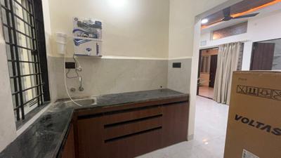 Kitchen Image of 650 Sq.ft 1 BHK Apartment / Flat for rent in Indra Puri Colony Indore for Rs. 17999