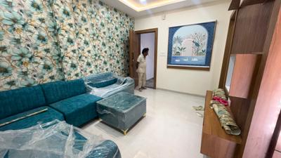 Living Room Image of 400 Sq.ft 1 BHK Apartment / Flat for rent in Earthshastra Nariman Point, Mahalakshmi Nagar Indore for Rs. 21000
