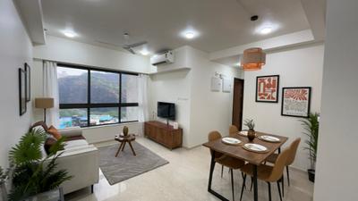 Living Room Image of 737 Sq.ft 2 BHK Apartment / Flat for sale in Shapoorji Pallonji Vicinia, Powai Mumbai for Rs. 22100000