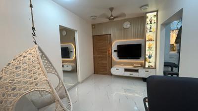 Living Room Image of 585 Sq.ft 1 BHK Apartment / Flat for rent in Paradiso Dreamsville, Borivali West Mumbai for Rs. 46000