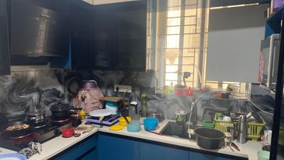 Kitchen Image of 1628 Sq.ft 3 BHK Apartment / Flat for sale in Mohan Altura, Gunjur Village Bengaluru for Rs. 17600000