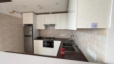 Kitchen Image of 1380 Sq.ft 2 BHK Apartment / Flat for rent in Supertech Supernova, Sector 94 Noida for Rs. 55000