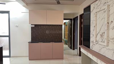 Kitchen Image of 1550 Sq.ft 3 BHK Apartment / Flat for rent in Adani Amogha, Shantigram Ahmedabad for Rs. 50000