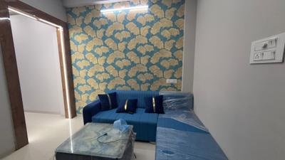 Living Room Image of 650 Sq.ft 1 BHK Independent House for rent in Mahalakshmi Nagar Indore for Rs. 17500