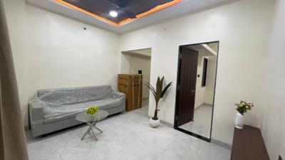 Living Room Image of 650 Sq.ft 1 BHK Apartment / Flat for rent in Indra Puri Colony Indore for Rs. 17999