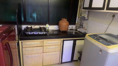 Kitchen Image of 250 Sq.ft 1 RK Apartment / Flat for rent in Powai Mumbai for Rs. 26000