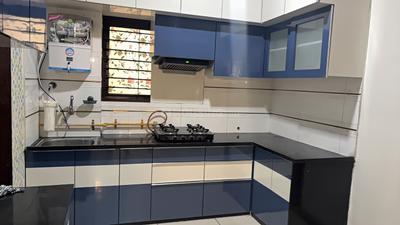 Kitchen Image of 1450 Sq.ft 3 BHK Apartment / Flat for rent in Vadsar Vadodara for Rs. 25000
