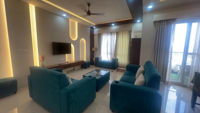 Living Room Image of 2050 Sq.ft 3 BHK Apartment / Flat for rent in G Corp The Icon, Thanisandra Bengaluru for Rs. 82000