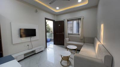 Living Room Image of 800 Sq.ft 1 BHK Apartment / Flat for rent in Mahalakshmi Nagar Indore for Rs. 20000