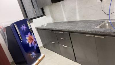 Kitchen Image of 650 Sq.ft 1 BHK Apartment / Flat for rent in Mahalakshmi Nagar Indore for Rs. 15000