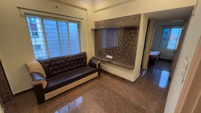 Living Room Image of 600 Sq.ft 1 BHK Apartment / Flat for rent in Bilekahalli Bengaluru for Rs. 19999