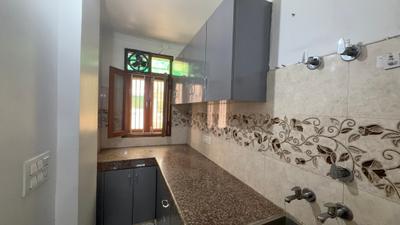 Kitchen Image of 550 Sq.ft 1 BHK Builder Floor for rent in DDA Akshardham Apartments, Sector 19 Dwarka New Delhi for Rs. 20000