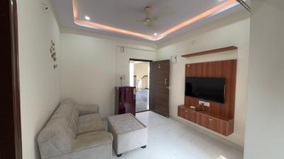 Living Room Image of 700 Sq.ft 1 BHK Apartment / Flat for rent in Nagavara Bengaluru for Rs. 27500