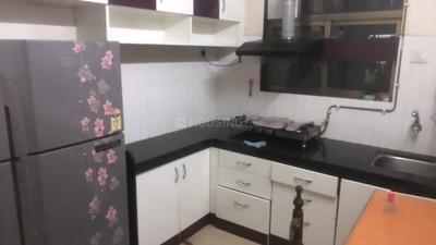 Kitchen Image of 400 Sq.ft 1 BHK Apartment / Flat for rent in KM Horizon Palms IV, Thane East Thane for Rs. 19000