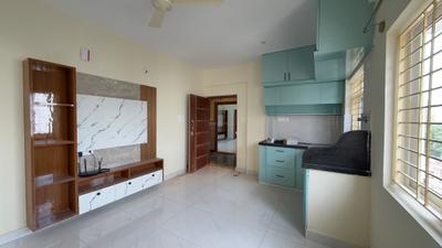 Living Room Image of 600 Sq.ft 1 BHK Apartment / Flat for rent in Whitefield Bengaluru for Rs. 23000