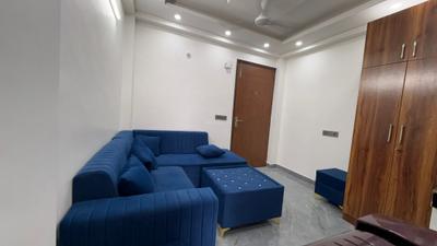 Living Room Image of 450 Sq.ft 1 BHK Apartment / Flat for rent in Chhattarpur New Delhi for Rs. 19000