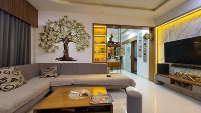 Living Room Image of 1700 Sq.ft 3 BHK Apartment / Flat for sale in Goyal Orchid Whitefield, Makarba Ahmedabad for Rs. 17000000