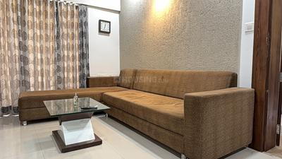 Living Room Image of 1080 Sq.ft 2 BHK Apartment / Flat for rent in Adani The Meadows, Shantigram Ahmedabad for Rs. 35000