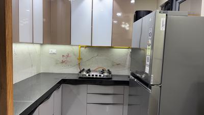 Kitchen Image of 1500 Sq.ft 3 BHK Apartment / Flat for rent in Adani Amogha, Shantigram Ahmedabad for Rs. 45000