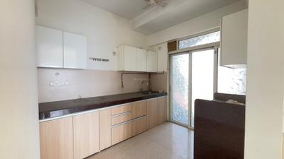 Kitchen Image of 1000 Sq.ft 3 BHK Apartment / Flat for rent in Wadhwa Platina, Thane West Thane for Rs. 45000