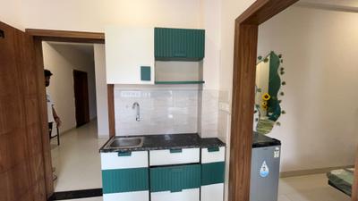 Kitchen Image of 1500 Sq.ft 1 BHK Builder Floor for rent in Scheme No 114 Indore for Rs. 18000