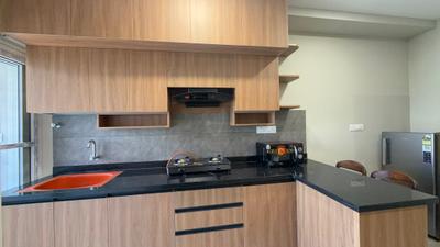Kitchen Image of 850 Sq.ft 1 BHK Apartment / Flat for rent in HBR Layout Bengaluru for Rs. 35000