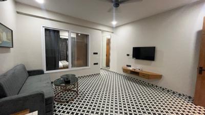 Living Room Image of 700 Sq.ft 1 BHK Apartment / Flat for rent in Scheme No 114 Indore for Rs. 22000