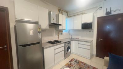 Kitchen Image of 500 Sq.ft 1 BHK Apartment / Flat for rent in L And T Raintree Boulevard, Sahakara Nagar Bengaluru for Rs. 45000