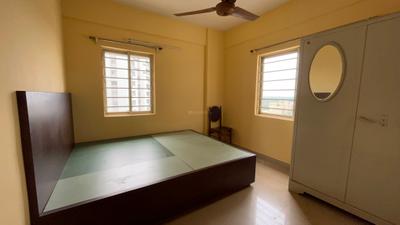 Bedroom Image of 1300 Sq.ft 3 BHK Apartment / Flat for rent in Srijan Green Field City Classic Premium, Maheshtala Kolkata for Rs. 22000