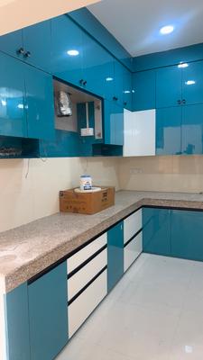 Kitchen Image of 1400 Sq.ft 3 BHK Apartment / Flat for rent in Rohit Grand, Guramba Lucknow for Rs. 21000