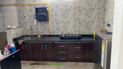 Kitchen Image of 1425 Sq.ft 3 BHK Apartment / Flat for rent in Swagat Queens Land, Sargasan Gandhinagar for Rs. 35000