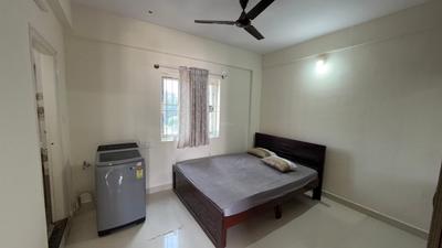 Bedroom Image of 600 Sq.ft 1 BHK Apartment / Flat for rent in Thanisandra Bengaluru for Rs. 23500
