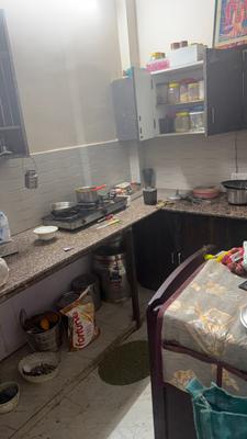 Kitchen Image of 1300 Sq.ft 1 BHK Independent House for rent in Shyam Nagar Kanpur for Rs. 10000