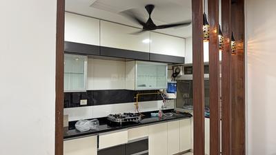 Kitchen Image of 1080 Sq.ft 2 BHK Apartment / Flat for rent in Adani The Meadows, Shantigram Ahmedabad for Rs. 35000