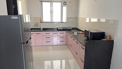 Kitchen Image of 1800 Sq.ft 3 BHK Apartment / Flat for rent in Sanklecha The Metrozone, Indira Nagar Nashik for Rs. 41000