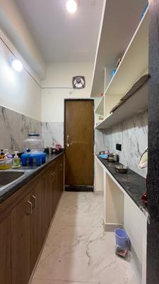 Kitchen Image of 800 Sq.ft 1 BHK Apartment / Flat for rent in Kondapur Hyderabad for Rs. 25000