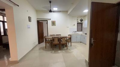 Living Room Image of 1000 Sq.ft 3 BHK Builder Floor for rent in Gautam Nagar New Delhi for Rs. 62000
