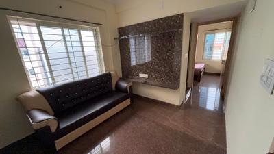 Living Room Image of 620 Sq.ft 1 BHK Apartment / Flat for rent in Bilekahalli Bengaluru for Rs. 19499