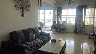 Living Room Image of 1450 Sq.ft 3 BHK Apartment / Flat for rent in Kolte Patil Life Republic R4, Tathawade Pune for Rs. 42000