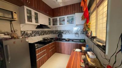 Kitchen Image of 614 Sq.ft 1 BHK Builder Floor for sale in Kiwale Pune for Rs. 5500000