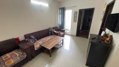 Living Room Image of 584 Sq.ft 1 BHK Apartment / Flat for rent in Aditya Urban Homes Phase 1C, Bamheta Village Ghaziabad for Rs. 17000