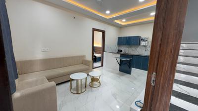 Living Room Image of 550 Sq.ft 1 BHK Builder Floor for rent in Mahalakshmi Nagar Indore for Rs. 18999